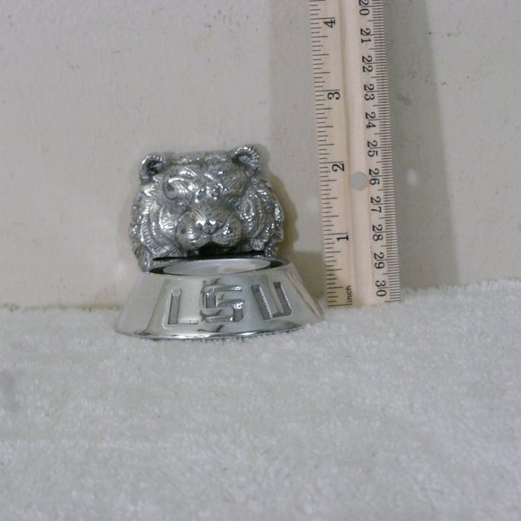 LSU Tigers Tea Light Holder with Candle - Arthur Court Designs - Picture 5 of 11